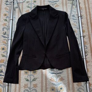 Amanda & Chelsea Black Blazer with Polka Dots